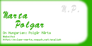 marta polgar business card